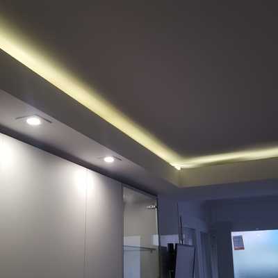 Techo con candilejas