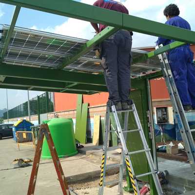 instalacion pérgola solar
