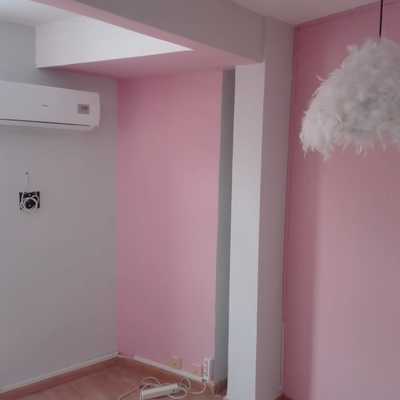 Pintura de oficina a dos tonos