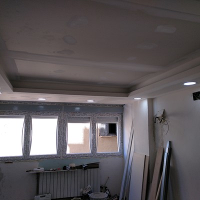 Techo con candilejas