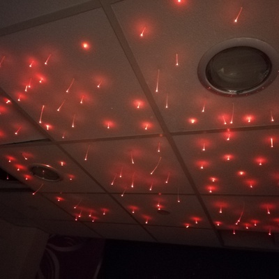 Alumbrado fibra óptica RGB