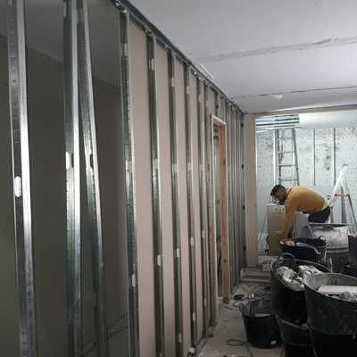 Particiones de placa de yeso laminado