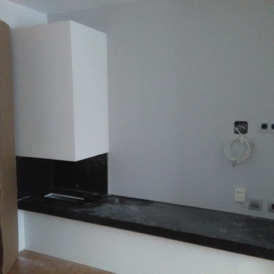 Muble estufa bioetanol