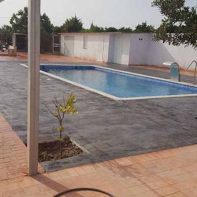 Piscina en vario dibujos y colores