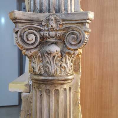 Envejecido sobre escayola virgen