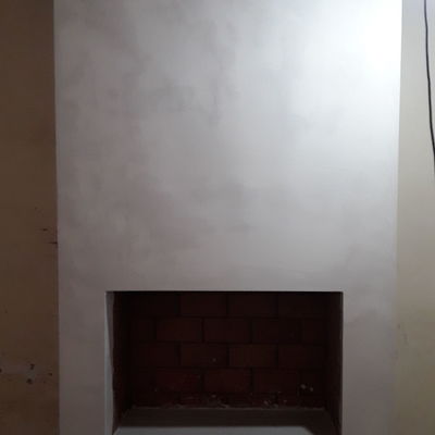 chimenea casi terminada