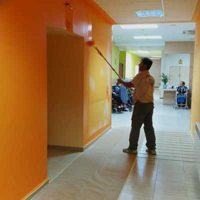 Pintura a color, lavable ,decoración especial interior