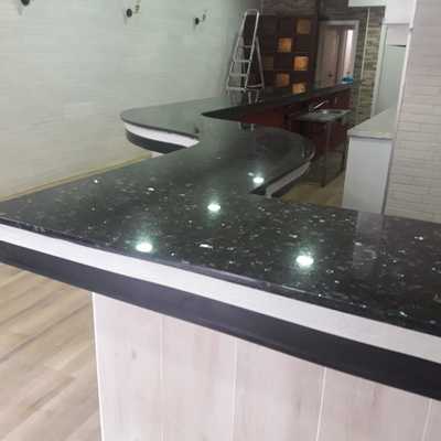 Reforma Cafetería  barra de mármol