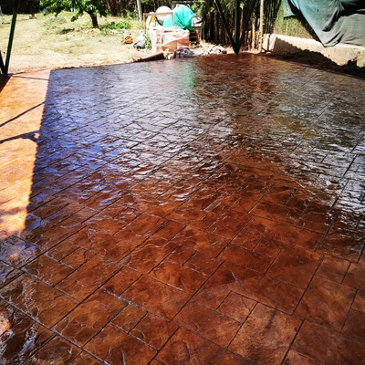 Solera de hormigon impreso