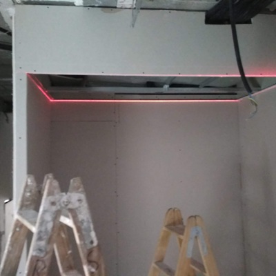 Hueco para armario y tapar el aire acondicionado