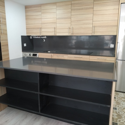 Cocina con isla.