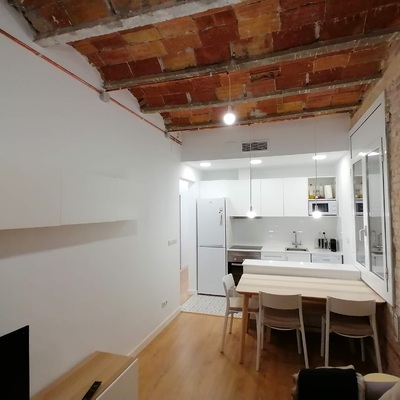 Cocina abierta al salon