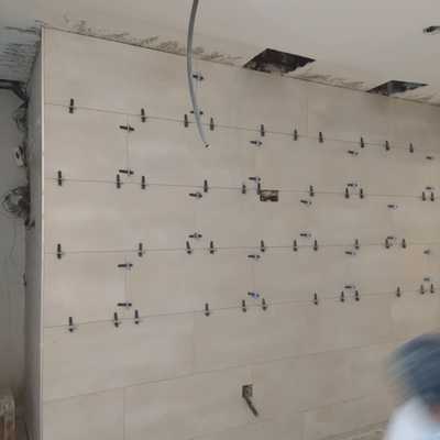 Alicatado de las paredes cocina