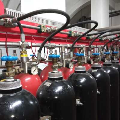 Extinción de agua pulverizada