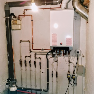 Calefacción a gas Natural con separación zona dia/noche