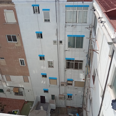 Fachada trasera rehabilitada