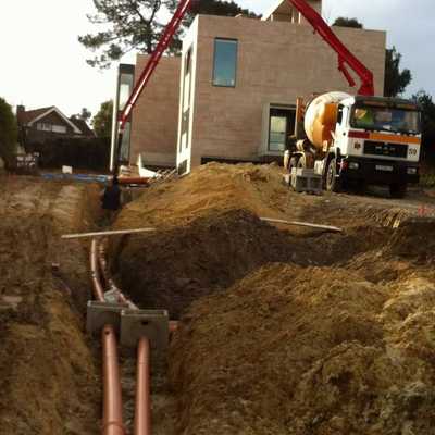 Construcción de vivienda unifamiliar.