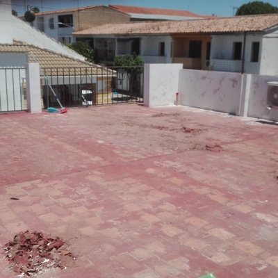 Raspado integral de azotea «Antes»