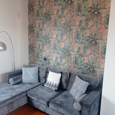 Instalación final de papel tapiz