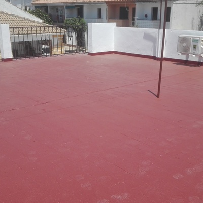 Trabajo terminado con plintos nuevos recrecidos