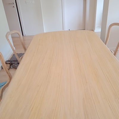 Restauración de una mesa de comedor