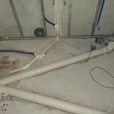 Instalacion de desagües de pvc insonorizado en baño