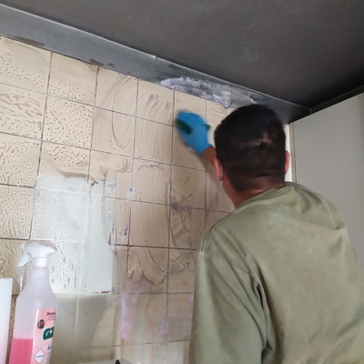 Proceso de LIMPIEZA DE INCENDIO