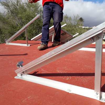 Estructura paneles solares de aluminio