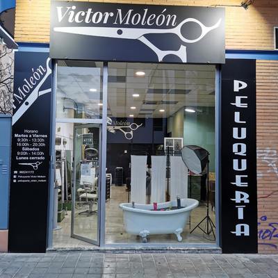 Iluminación fachada peluquería