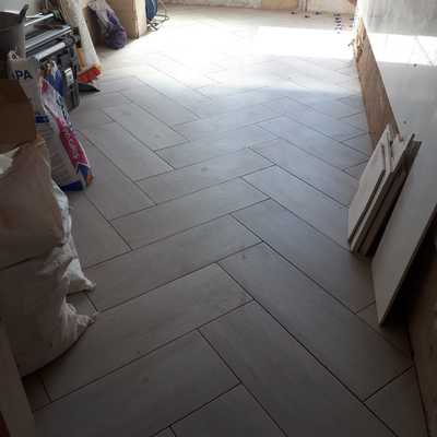 El suelo de una cocina.