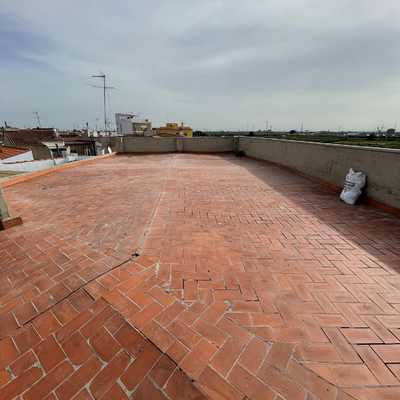 Estado original de la terraza.