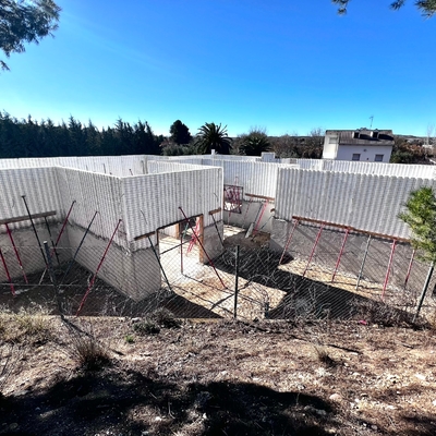 Una de nuestras obras construcción con baupanel