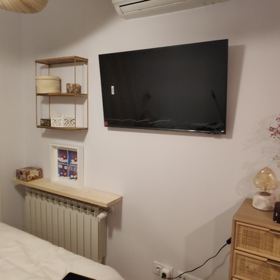 Montaje de tv en pared de pladur