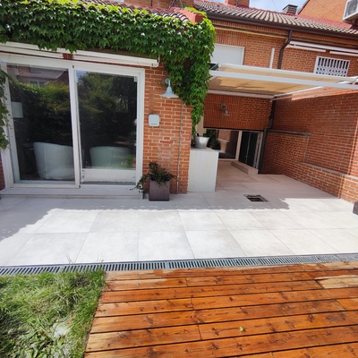 Trabajo de patio acabado