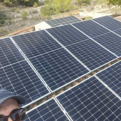 instalación fotovoltaica volcada a red