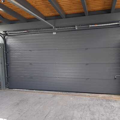 puerta seccional vista interior