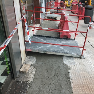 Rematando abastecimiento de agua en C/Cadiz en Santander