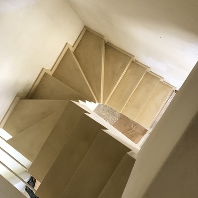 Microcemento escalera