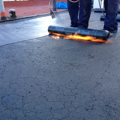 Impermeabilización en local comercial en Coslada