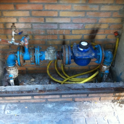 Armario de contador antiguo