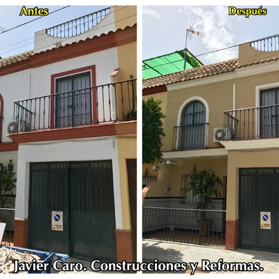Rehabilitación de fachada de vivienda.