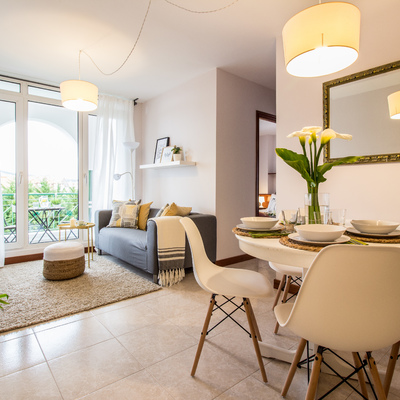 Salón después del Home Staging y estilismo