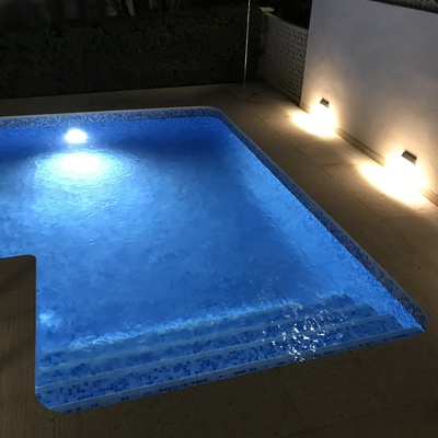 instalacion de led para piscina y exterior