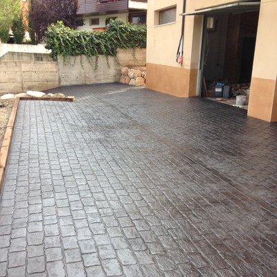 Pavimento impreso adoquin.