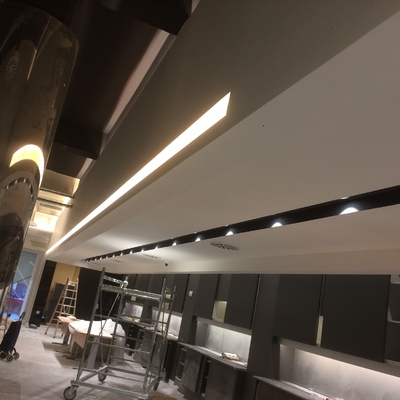 Techos de pladur con candileja