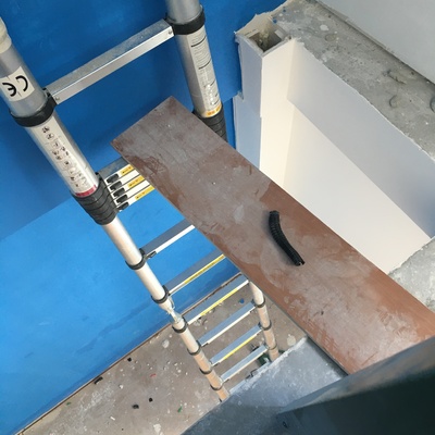 Conexión entre vivienda y trastero en Ponteareas. 9.