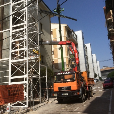 Construcción de 4 ascensores