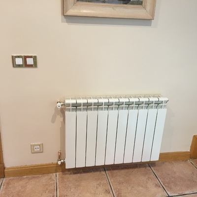 Sustitución de radiadores de chapa por nuevos de aluminio