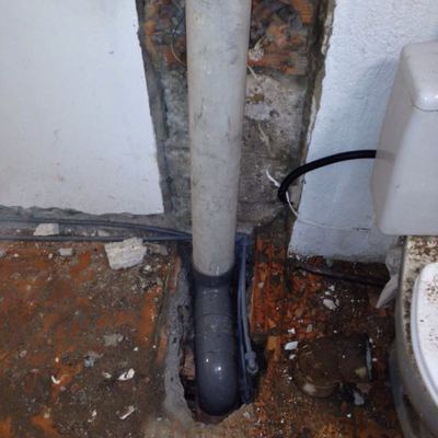 Mover bajante de su ubicación 