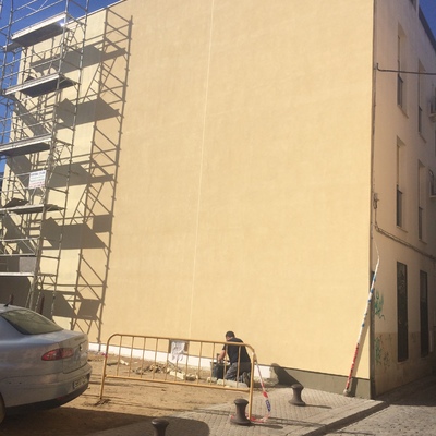 TERMINACION FACHADA DE TERMICO AISLANTE SATEN CON MORTERO ACRILICO